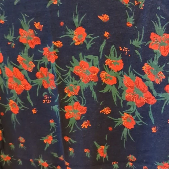 Lucky Brand Navy Floral T-Shirt. 2 For $10 - Picture 2 of 5